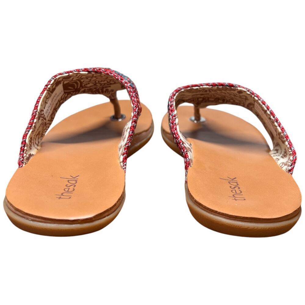 THE SAK Shana Thong Women Size 6 Sandals Crochet Multi Color Beachwear Dresses - Picture 4 of 12